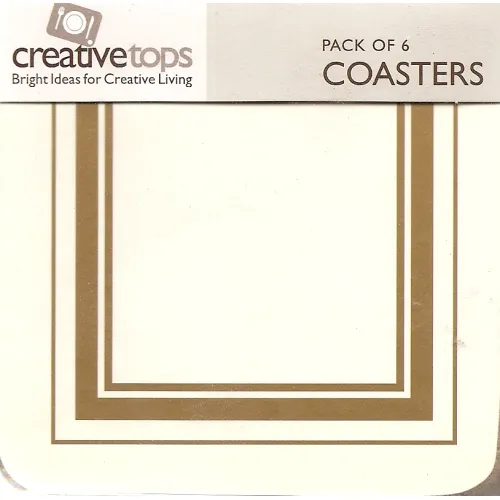 Glas onderzetters goudlijn